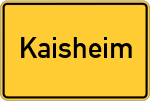 Place name sign Kaisheim