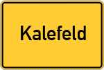 Place name sign Kalefeld