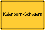 Place name sign Kalenborn-Scheuern
