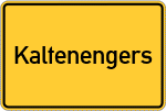 Place name sign Kaltenengers