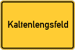 Place name sign Kaltenlengsfeld