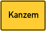 Place name sign Kanzem