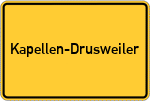 Place name sign Kapellen-Drusweiler