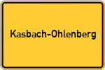 Place name sign Kasbach-Ohlenberg