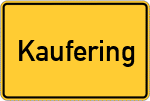 Place name sign Kaufering