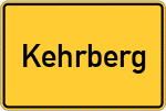 Place name sign Kehrberg