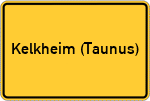 Place name sign Kelkheim (Taunus)
