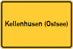 Place name sign Kellenhusen (Ostsee)