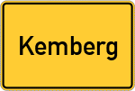 Place name sign Kemberg