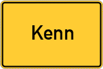 Place name sign Kenn