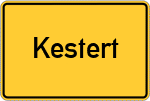 Place name sign Kestert
