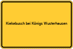Place name sign Kiekebusch bei Königs Wusterhausen