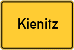 Place name sign Kienitz