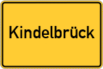 Place name sign Kindelbrück