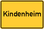 Place name sign Kindenheim