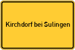 Place name sign Kirchdorf bei Sulingen