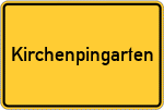 Place name sign Kirchenpingarten