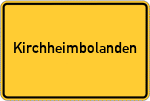 Place name sign Kirchheimbolanden