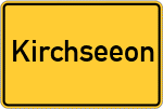Place name sign Kirchseeon