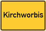 Place name sign Kirchworbis