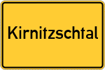 Place name sign Kirnitzschtal