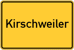 Place name sign Kirschweiler