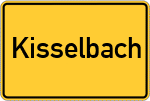 Place name sign Kisselbach, Hunsrück