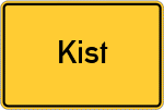 Place name sign Kist