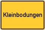 Place name sign Kleinbodungen