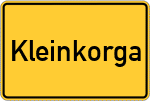 Place name sign Kleinkorga
