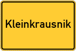Place name sign Kleinkrausnik