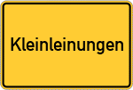 Place name sign Kleinleinungen