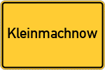 Place name sign Kleinmachnow