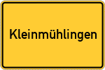 Place name sign Kleinmühlingen