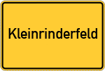 Place name sign Kleinrinderfeld