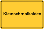 Place name sign Kleinschmalkalden