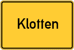 Place name sign Klotten