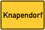 Place name sign Knapendorf