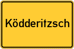 Place name sign Ködderitzsch