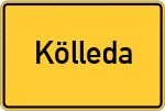 Place name sign Kölleda