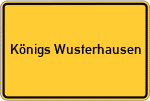 Place name sign Königs Wusterhausen