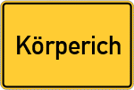 Place name sign Körperich, Eifel