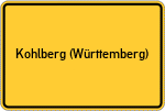 Place name sign Kohlberg (Württemberg)