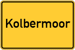 Place name sign Kolbermoor