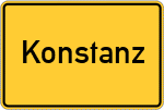 Place name sign Konstanz