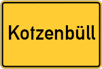 Place name sign Kotzenbüll