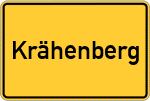 Place name sign Krähenberg, Pfalz