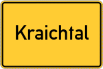 Place name sign Kraichtal