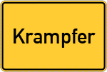 Place name sign Krampfer