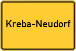 Place name sign Kreba-Neudorf